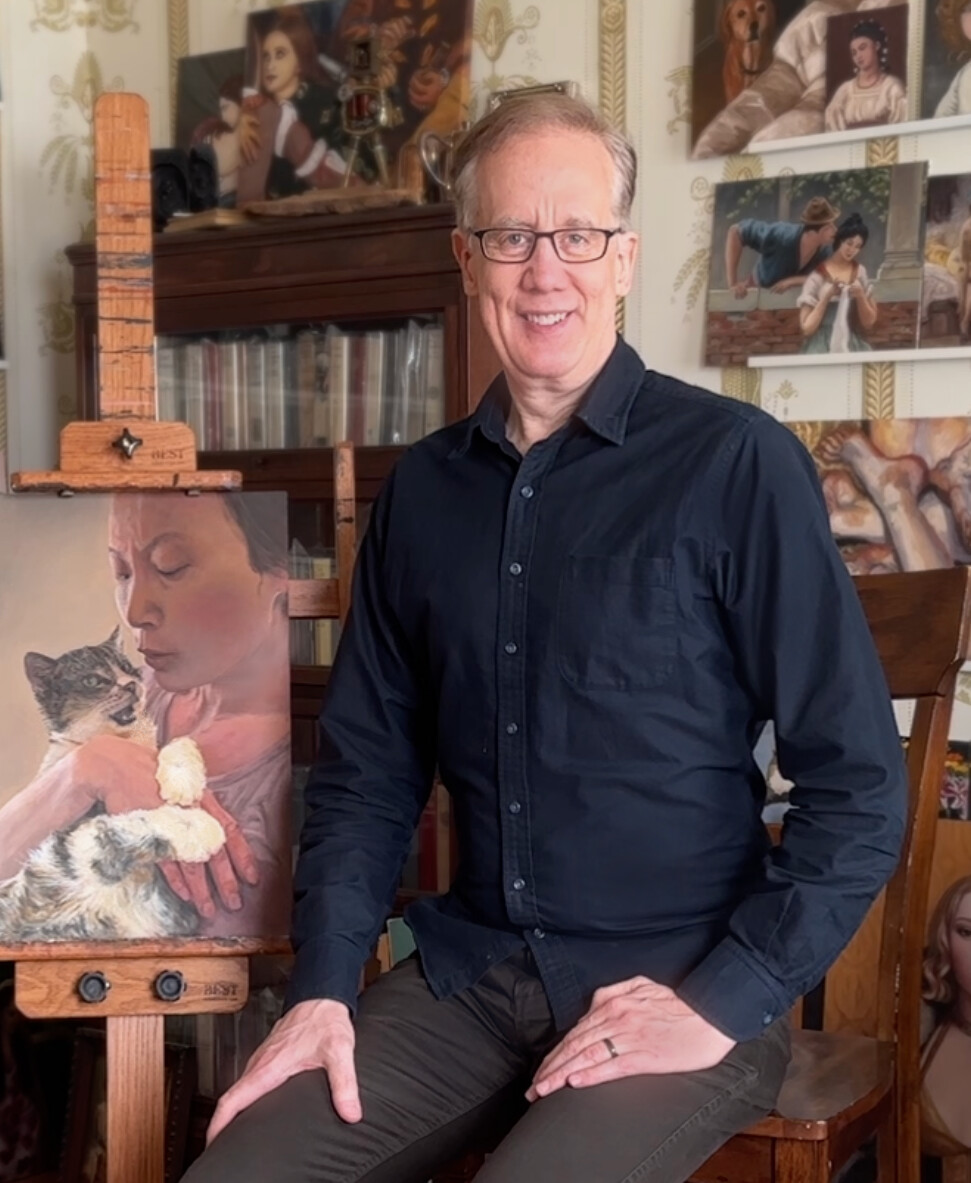 Andrew Conru in his studio